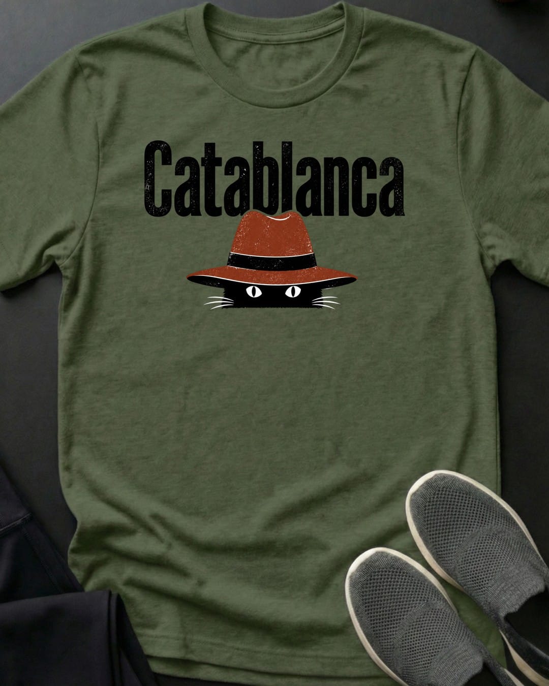 Catablanca Tee in Military Green