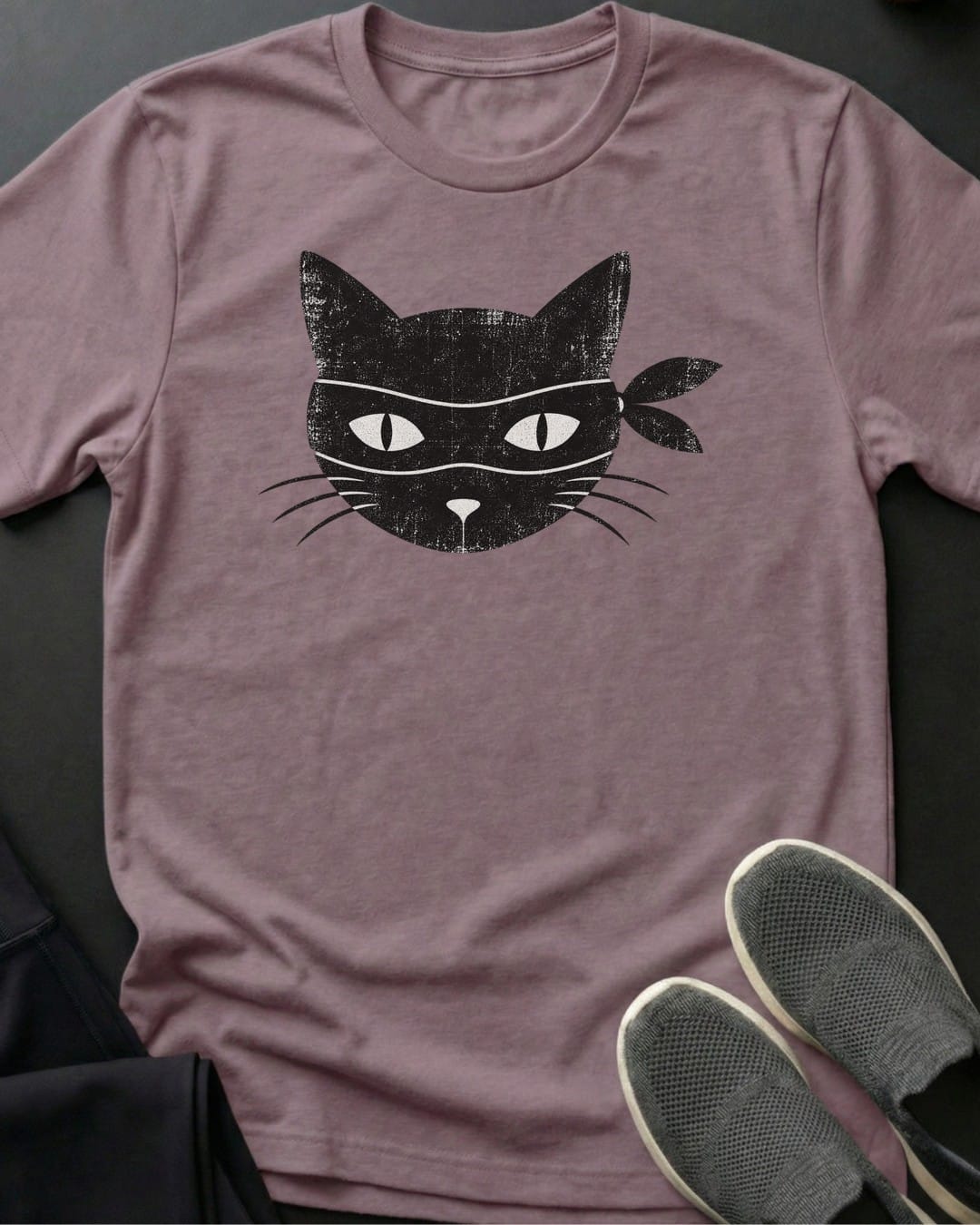 Masked Bandit Cat Tee in Paragon
