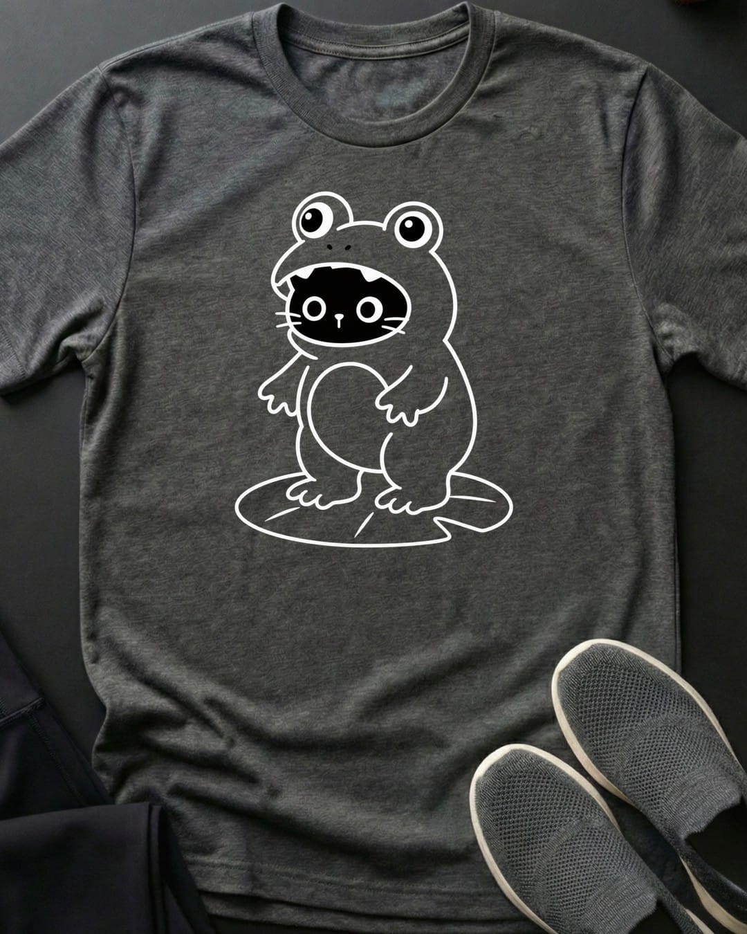 Undercover Frog Tee in Dark Heather