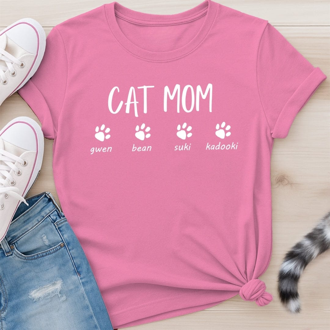 CUSTOM CAT MOM T-SHIRT