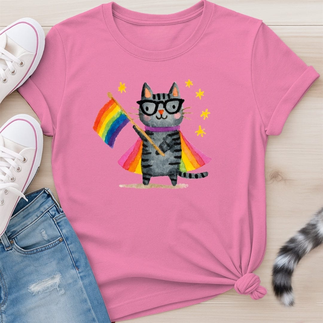 RAINBOW FLAG CAT T-SHIRT