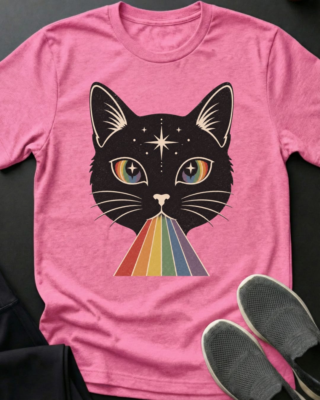 Rainbow Meow Tee