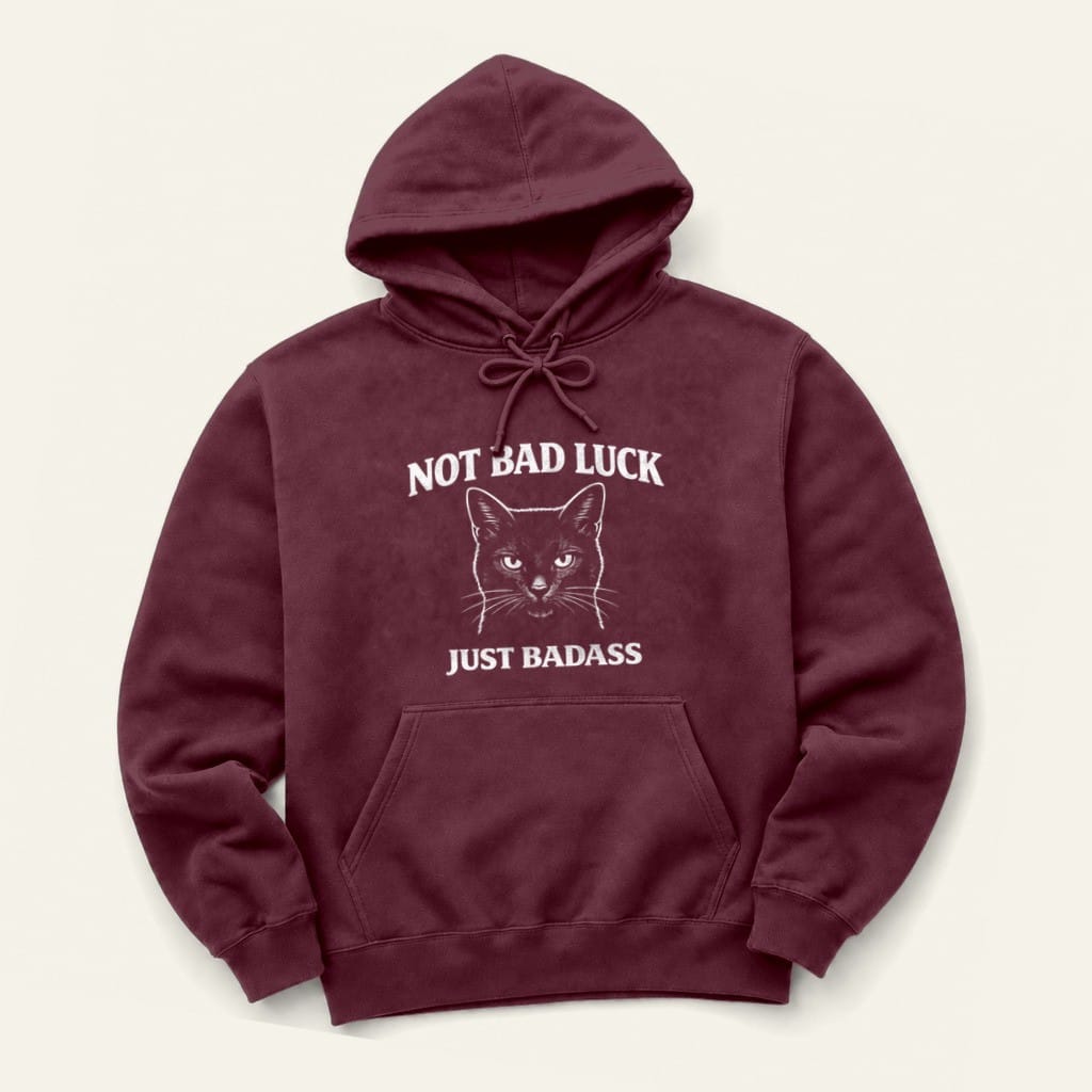 Badass Hoodie in Maroon