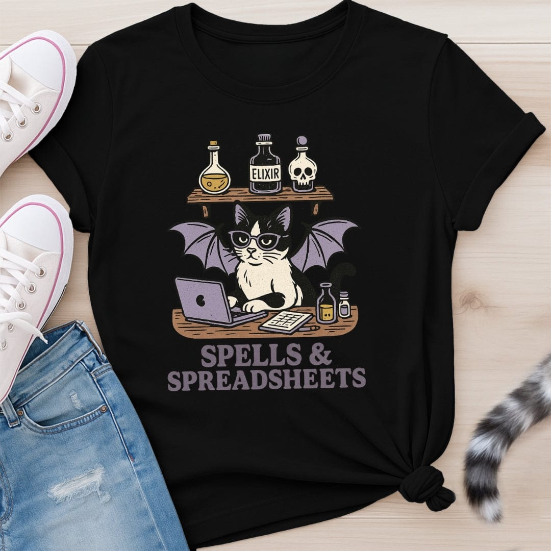 SPELLS AND SPREADSHEETS T-SHIRT