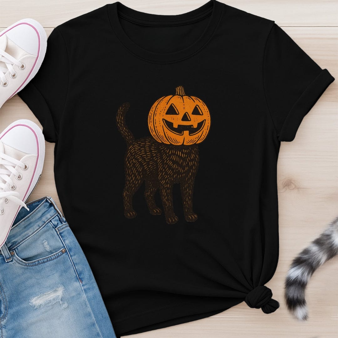 PUMPKIN HEAD CAT T-SHIRT