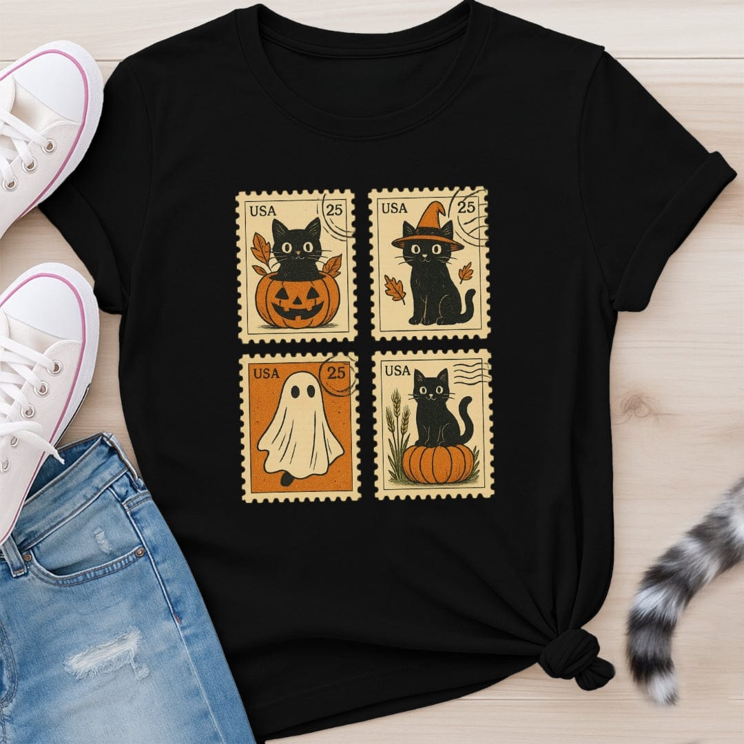 CAT STAMPS T-SHIRT