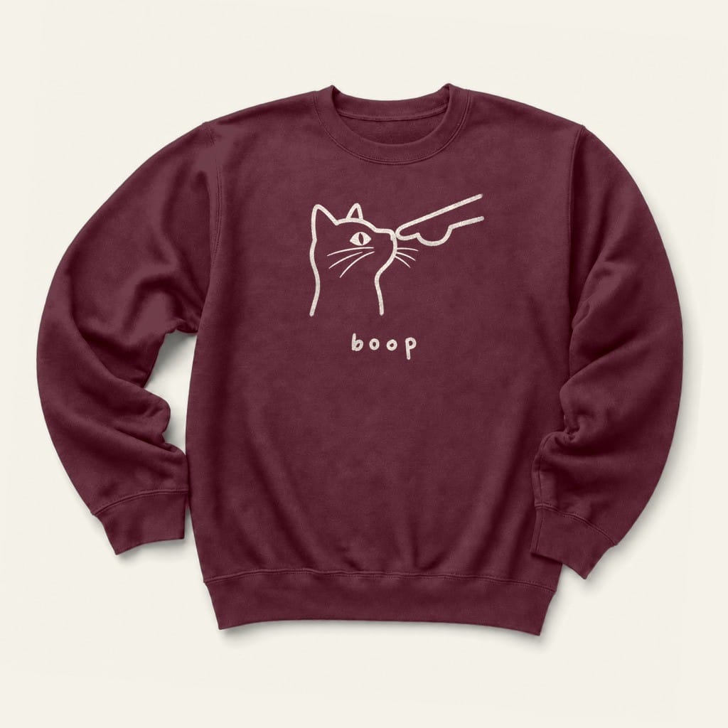 Boop Sweatshirt in Maroon