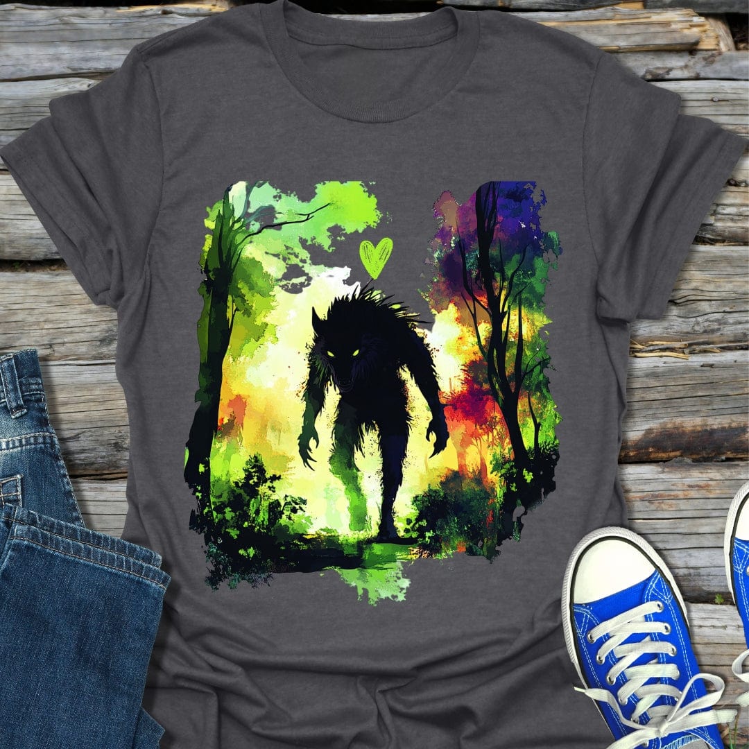 Green Werewolf Heart T-Shirt