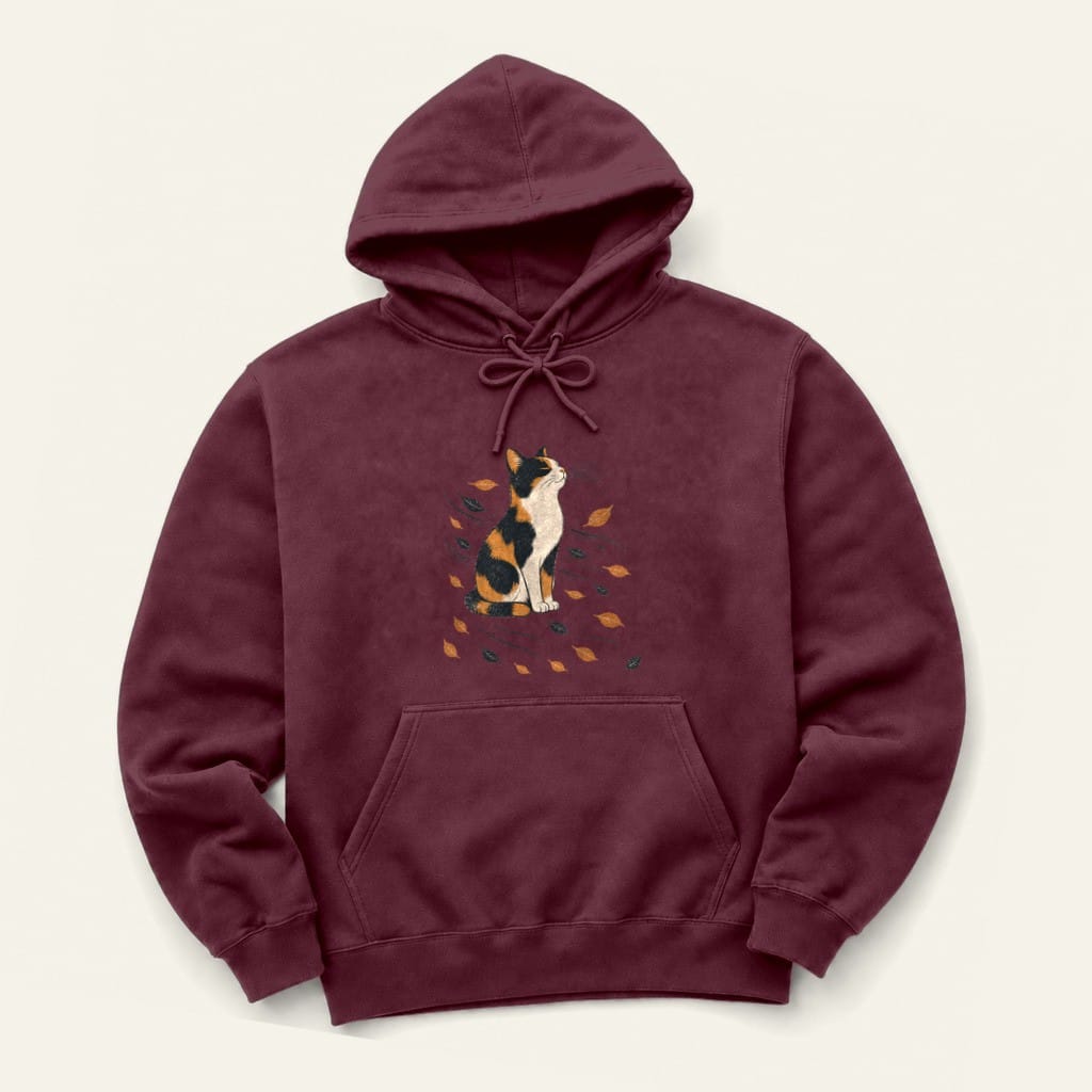 Fall Breeze Hoodie in Maroon