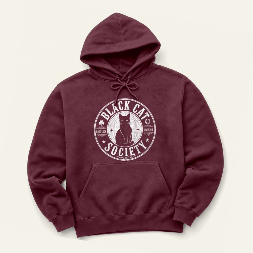 Good Luck Division Hoodie in Maroon