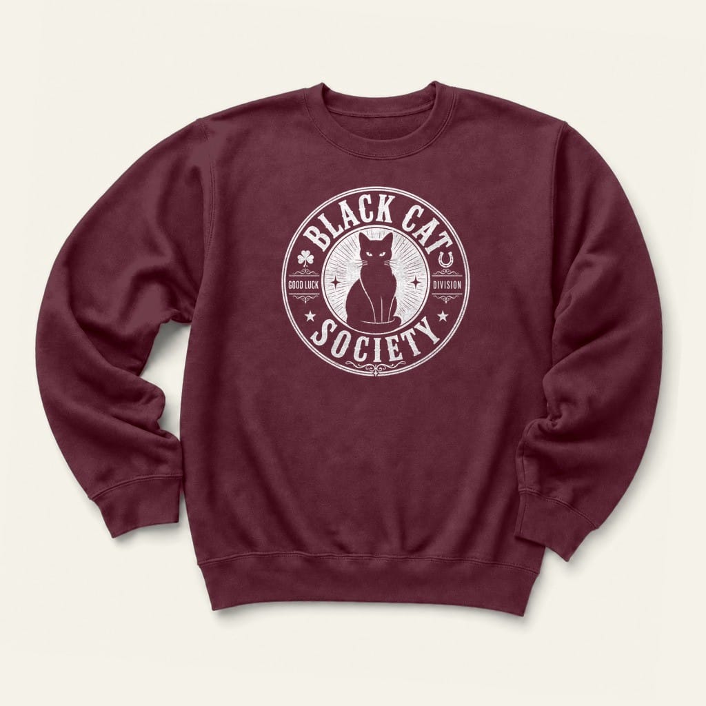 Good Luck Division Sweatshirt in Maroon