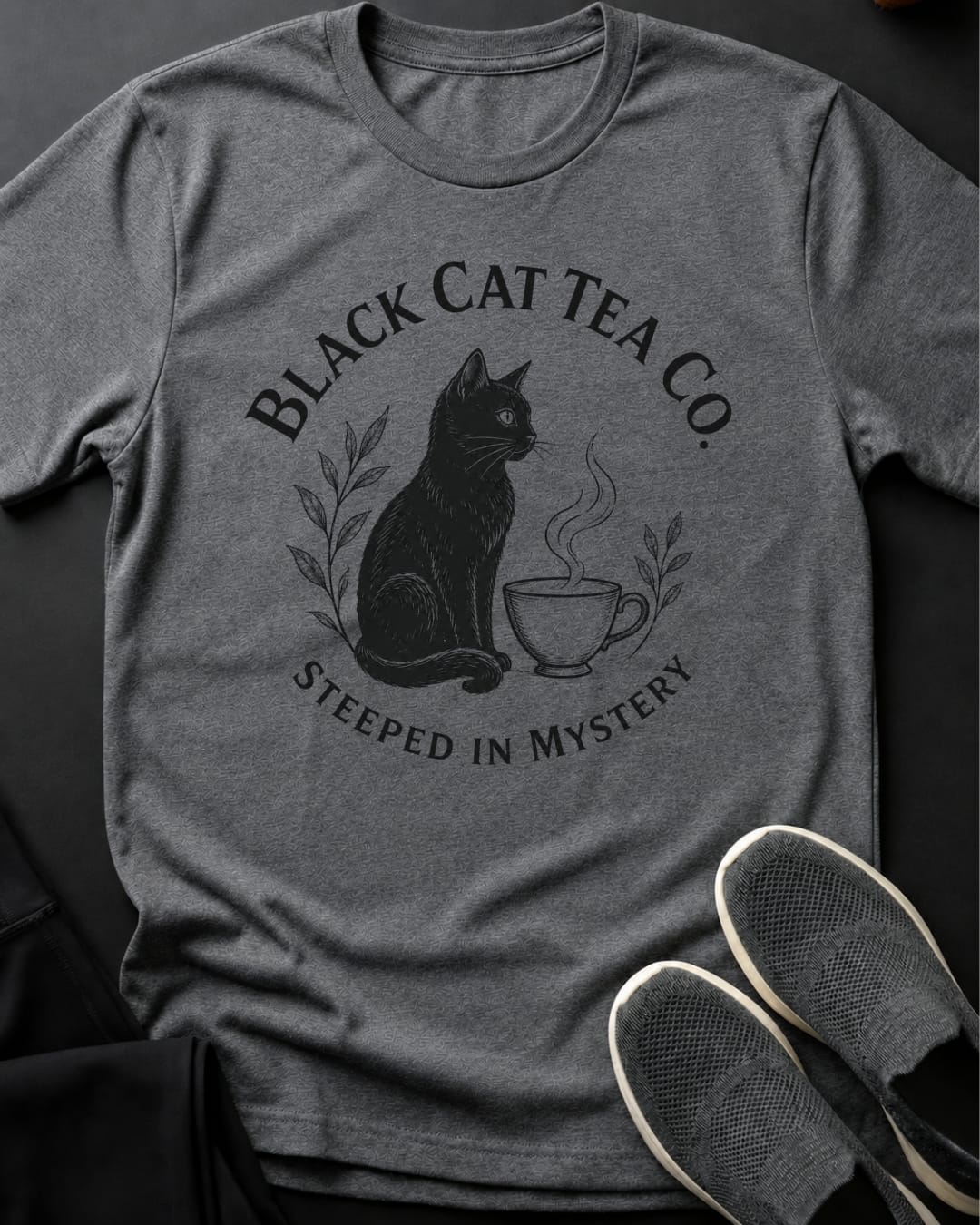 Black Cat Tea Tee