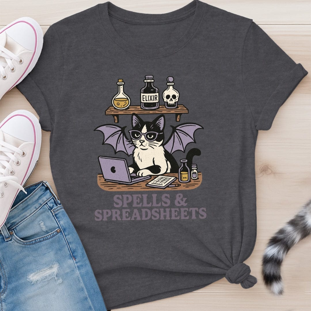 SPELLS AND SPREADSHEETS T-SHIRT