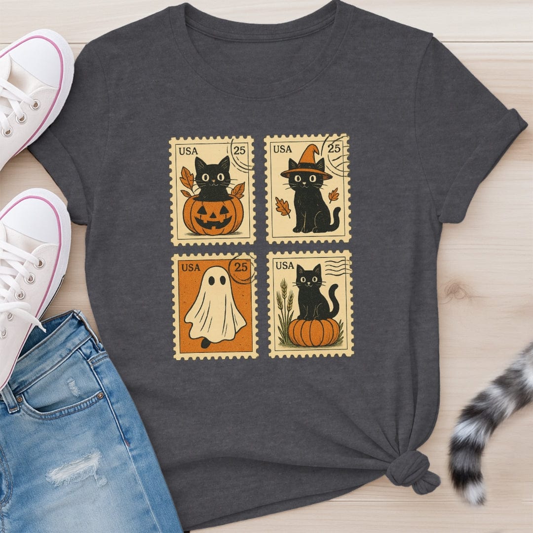 CAT STAMPS T-SHIRT