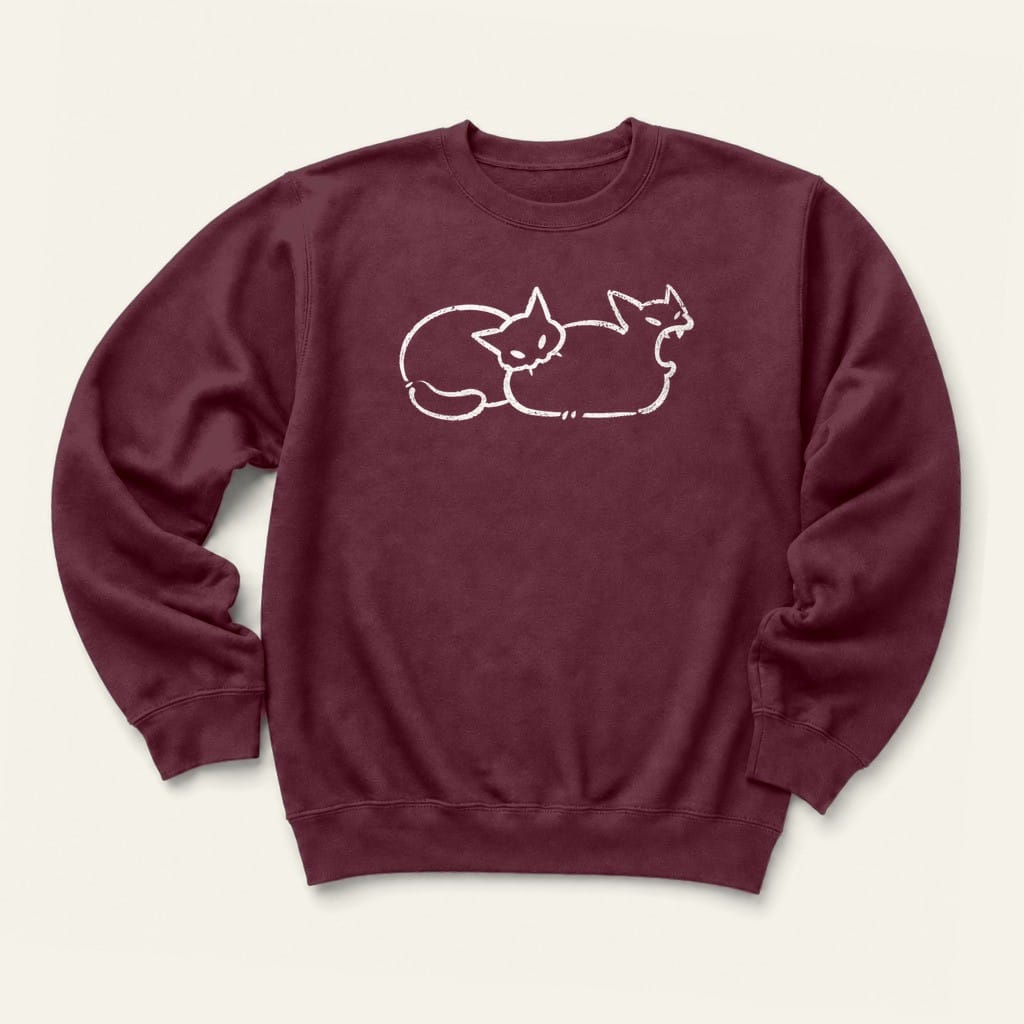 Just Chillin' Sweatshirt in Maroon