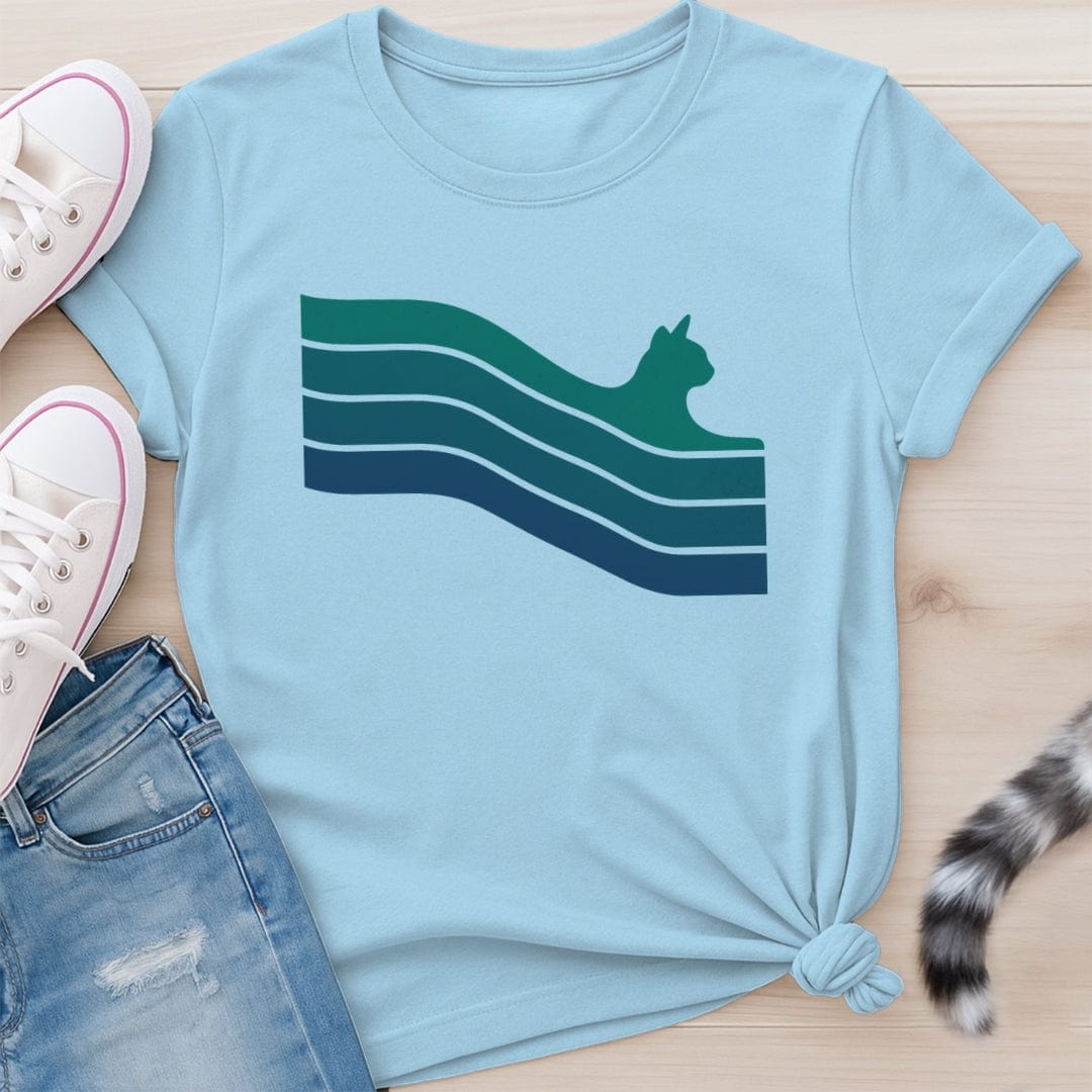 CAT BURST GREEN T-SHIRT