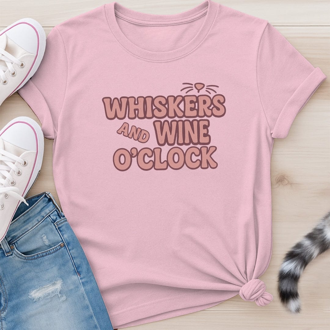WHISKERS AND WINE T-SHIRT