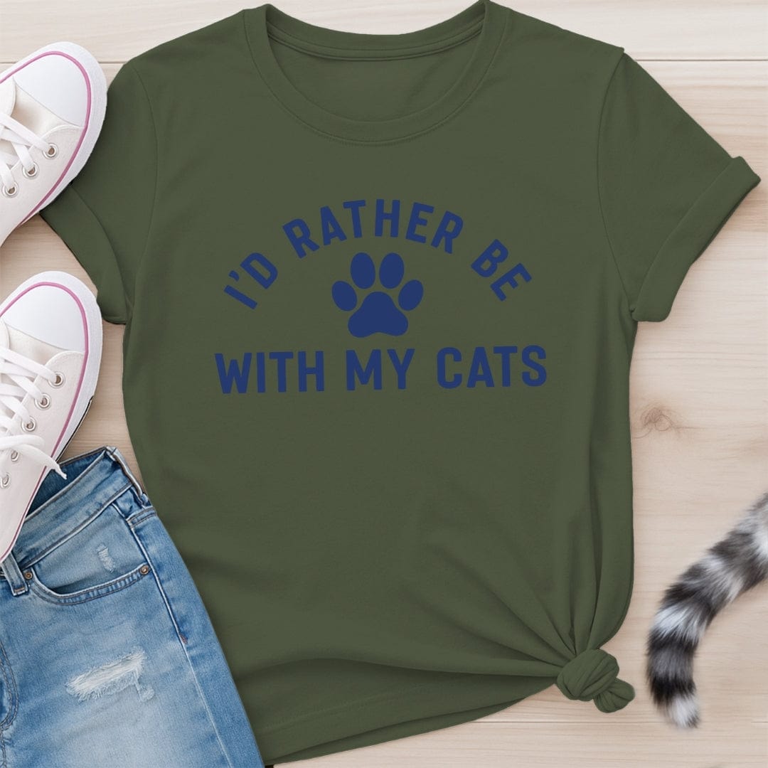 WITH MY CATS T-SHIRT