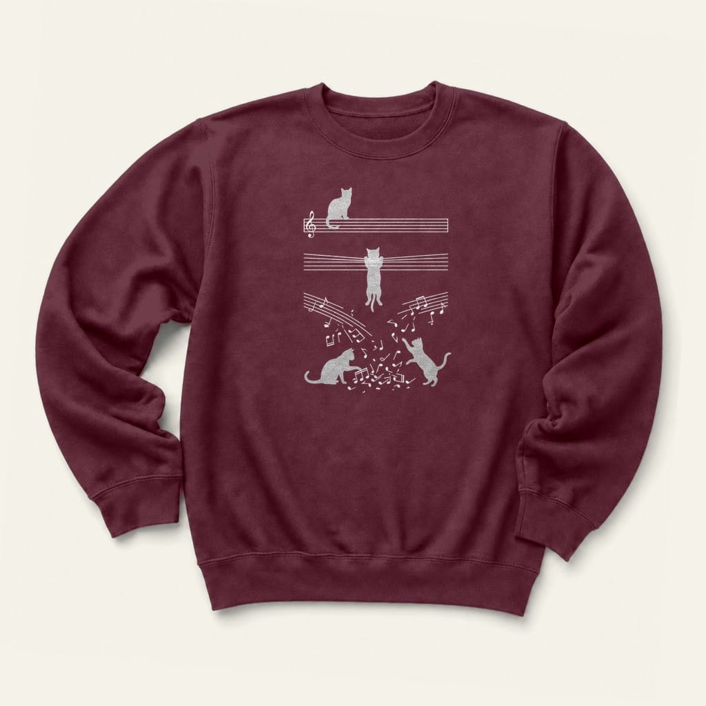 Musical Chaos Sweatshirt in Maroon