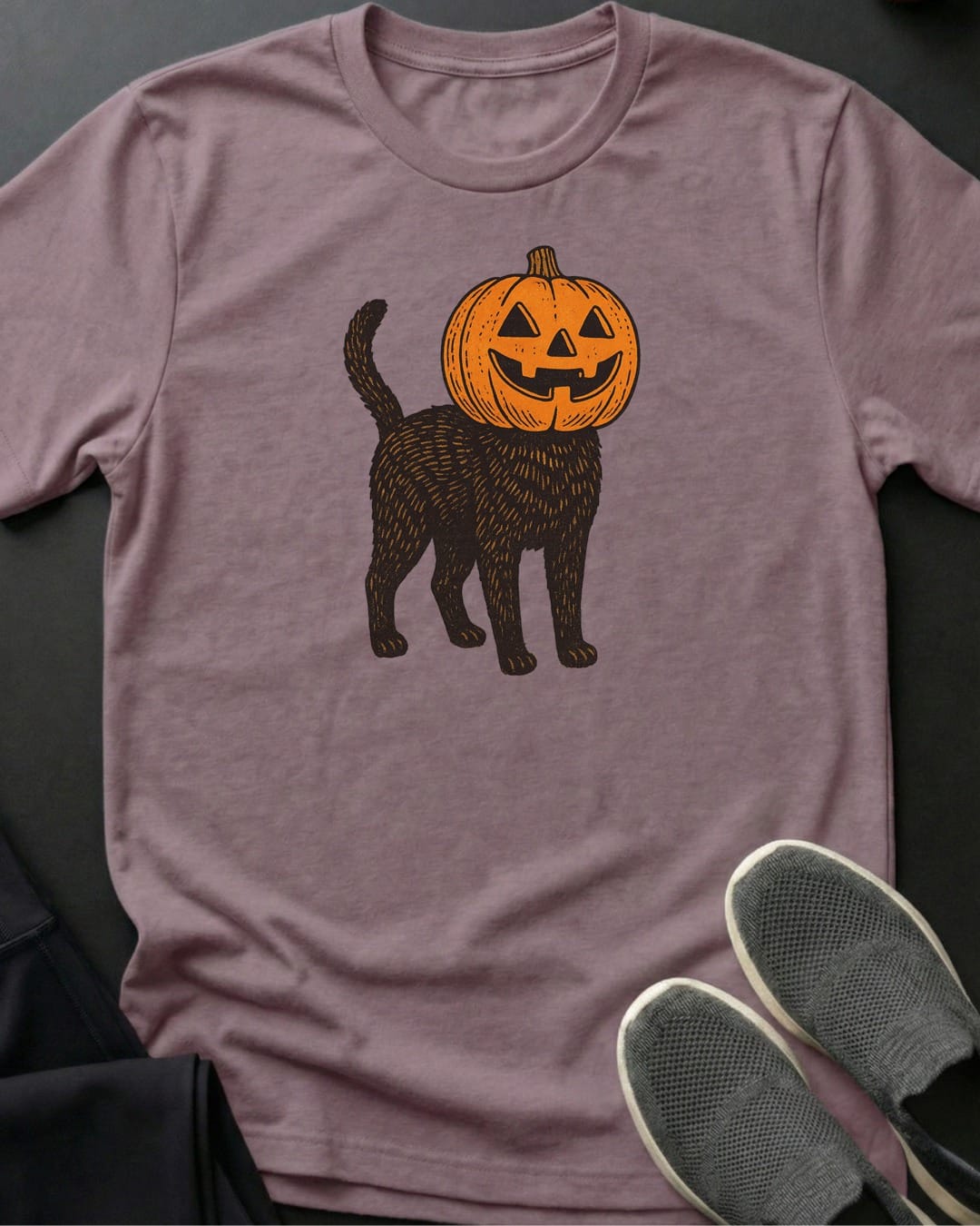Pumpkin Head Cat Tee