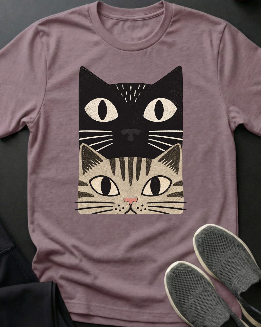 Tabby Cat Stack Tee