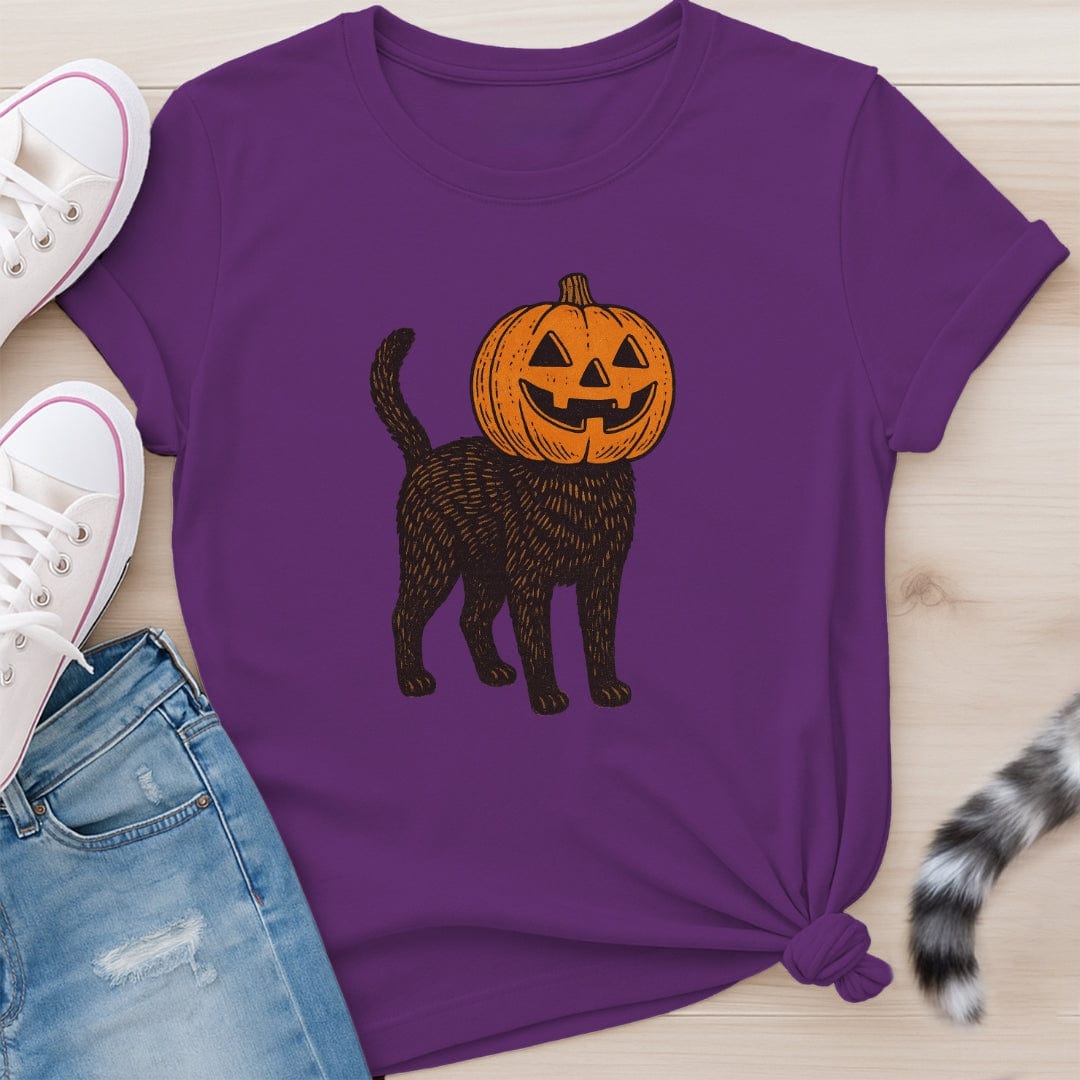 PUMPKIN HEAD CAT T-SHIRT
