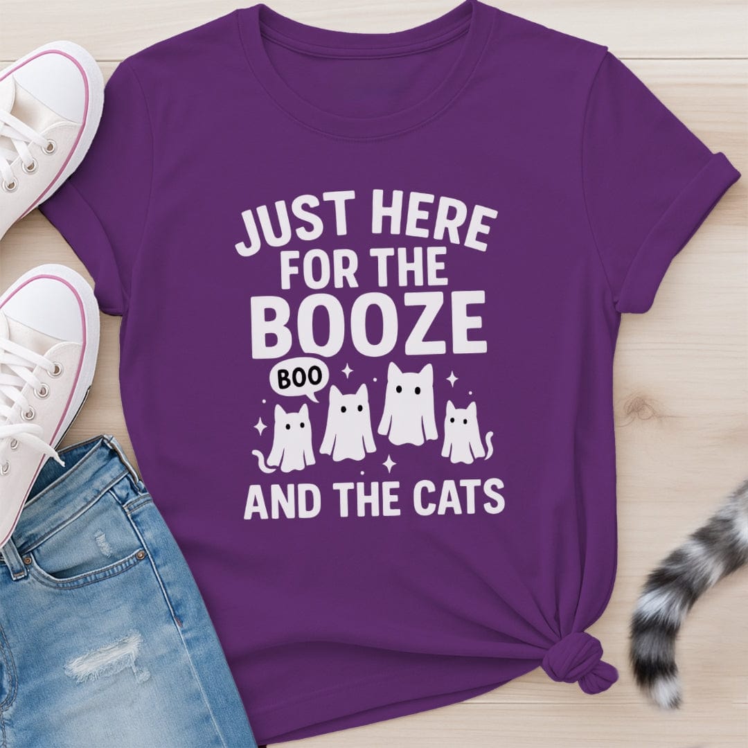 BOOZE AND CATS T-SHIRT