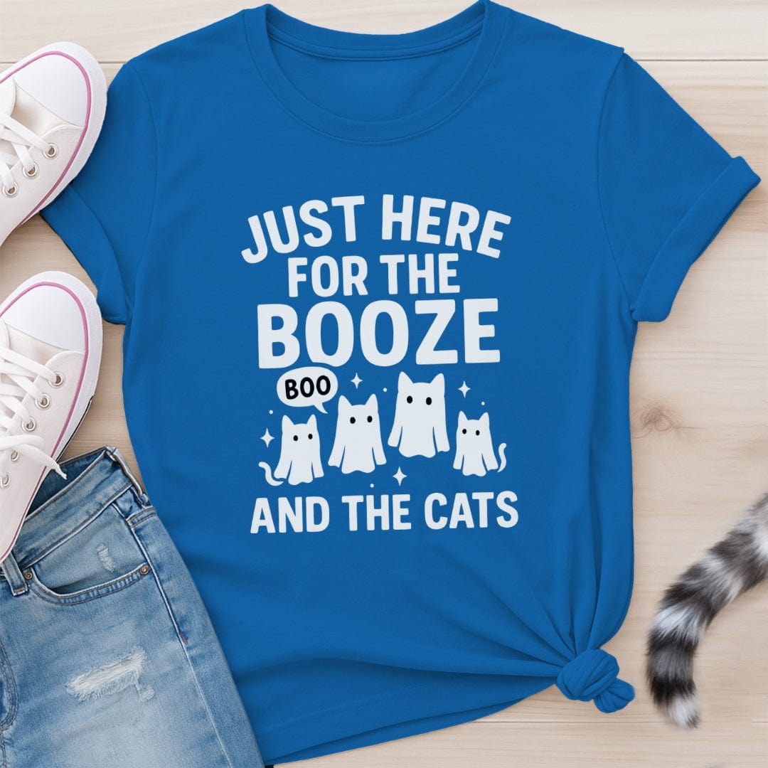 BOOZE AND CATS T-SHIRT