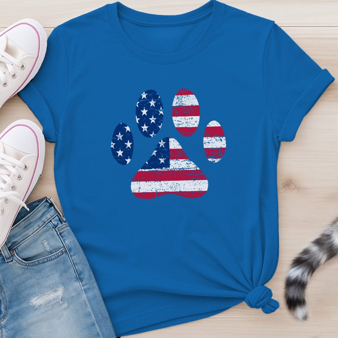 USA FLAG PAW T-SHIRT