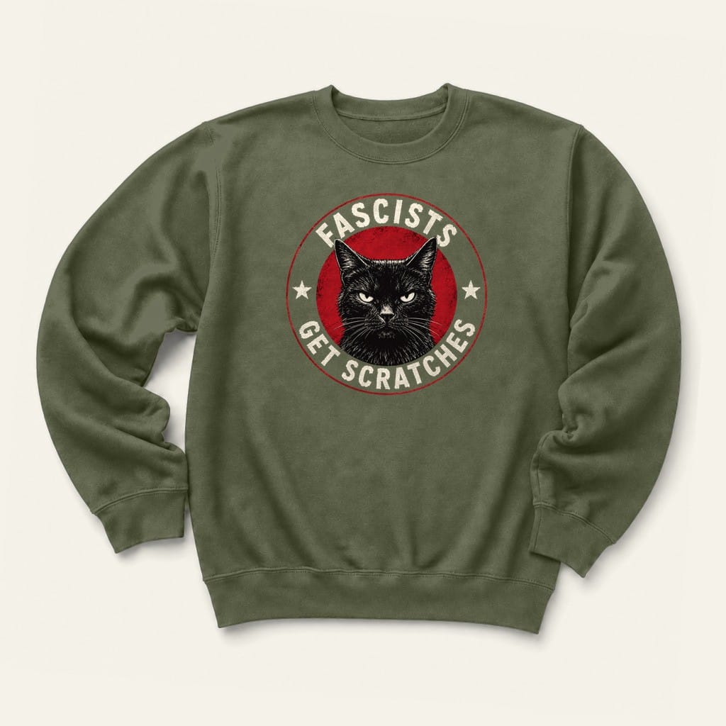 Scratches Sweatshirt in Military Green