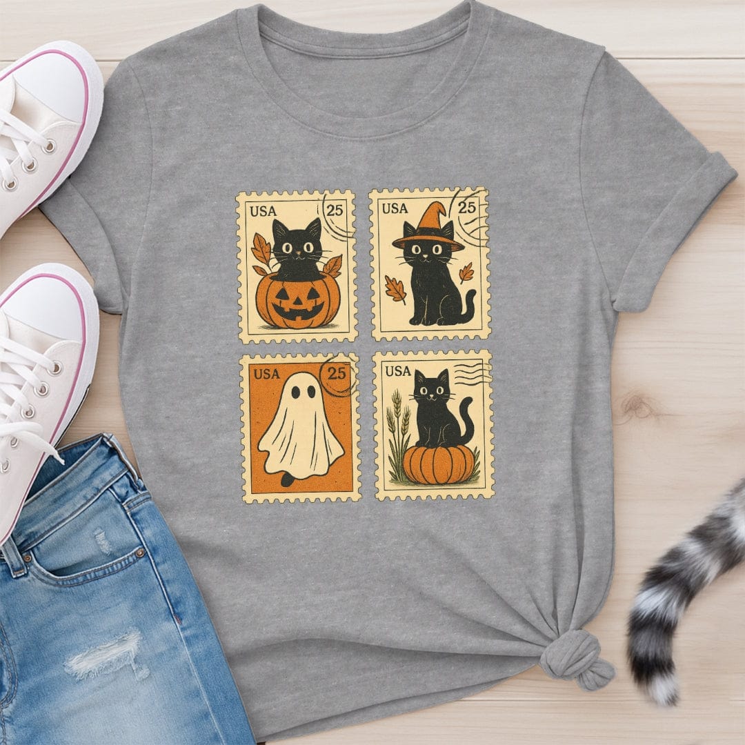 CAT STAMPS T-SHIRT