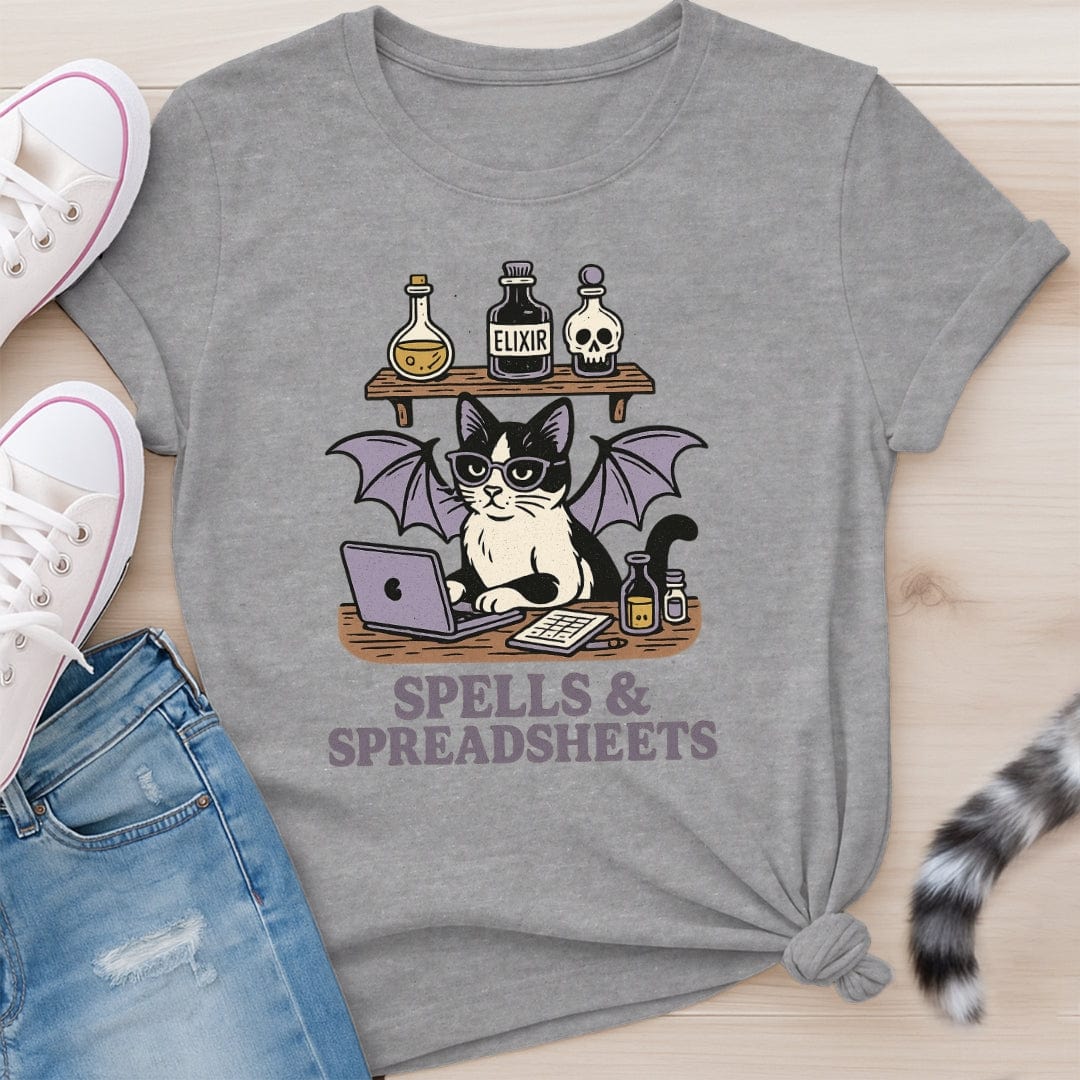 SPELLS AND SPREADSHEETS T-SHIRT