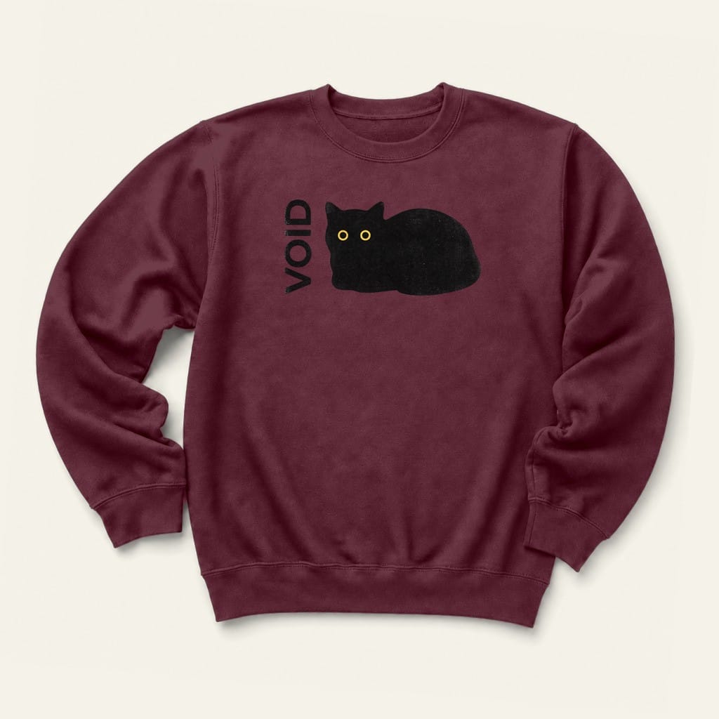 Void Sweatshirt in Maroon