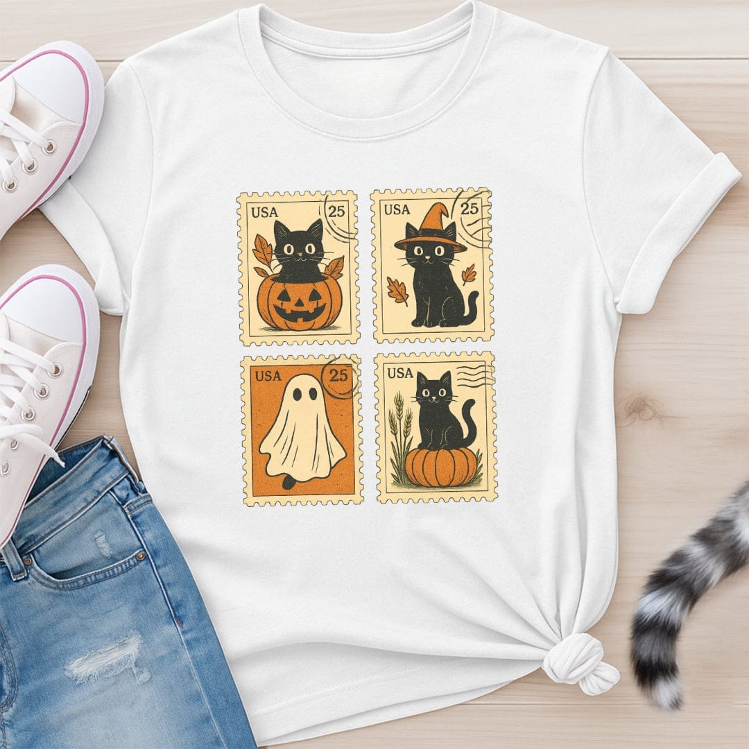 CAT STAMPS T-SHIRT