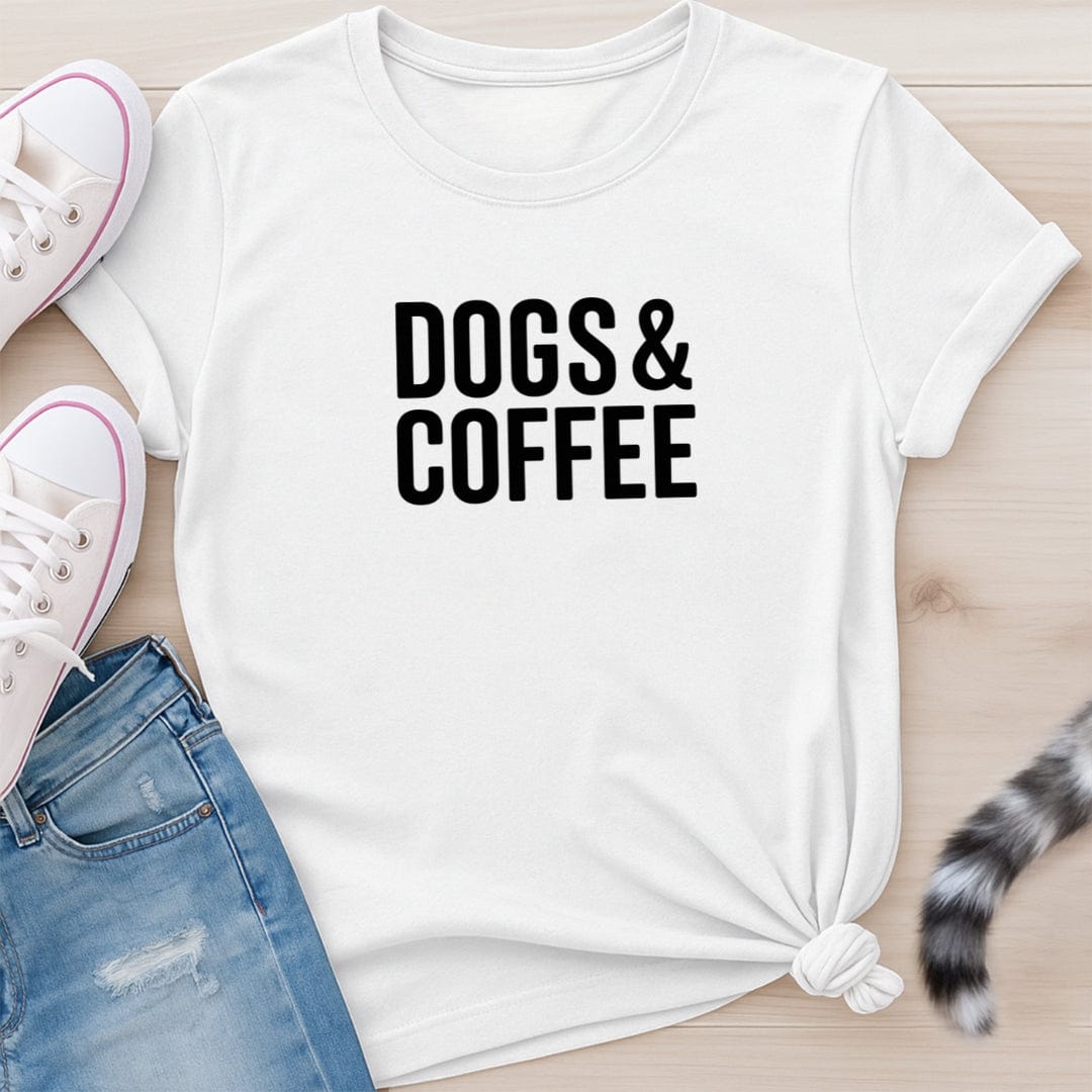 DOGS & COFFEE T-SHIRT
