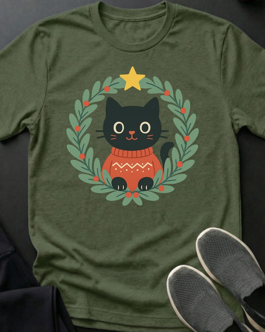 Holiday Wreath Tee