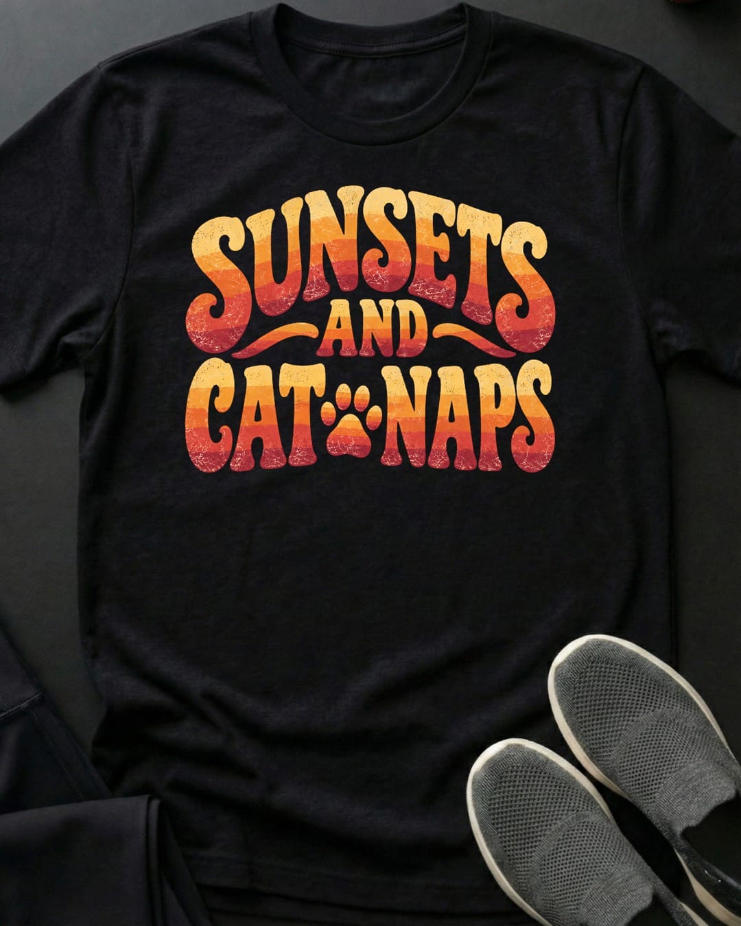 Sunsets And Cat Naps Tee