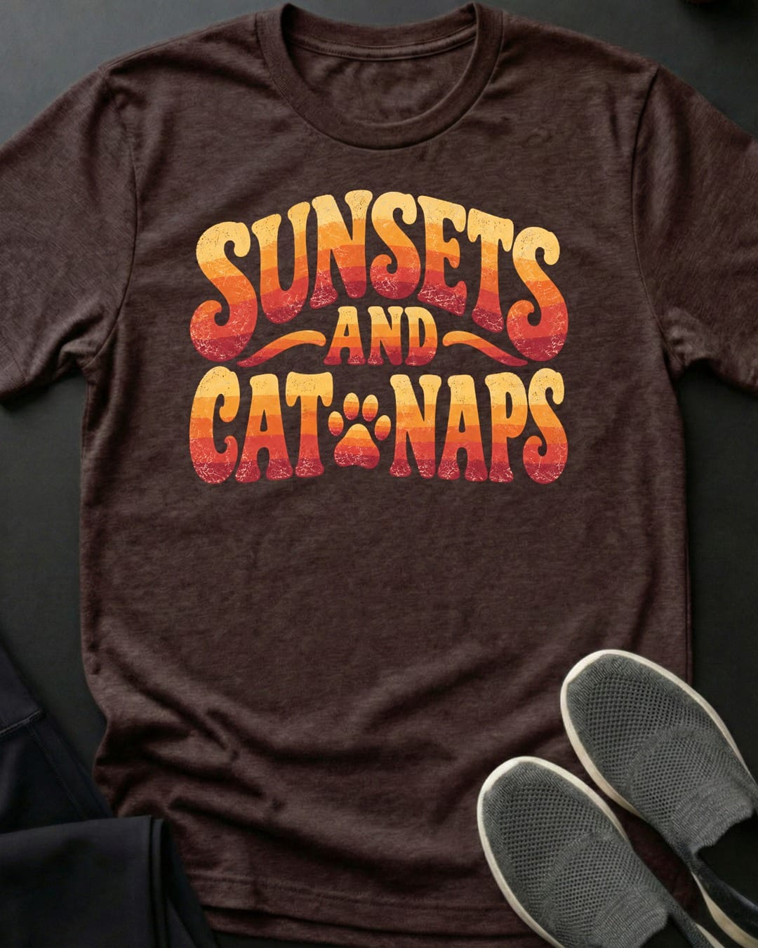 Sunsets And Cat Naps Tee