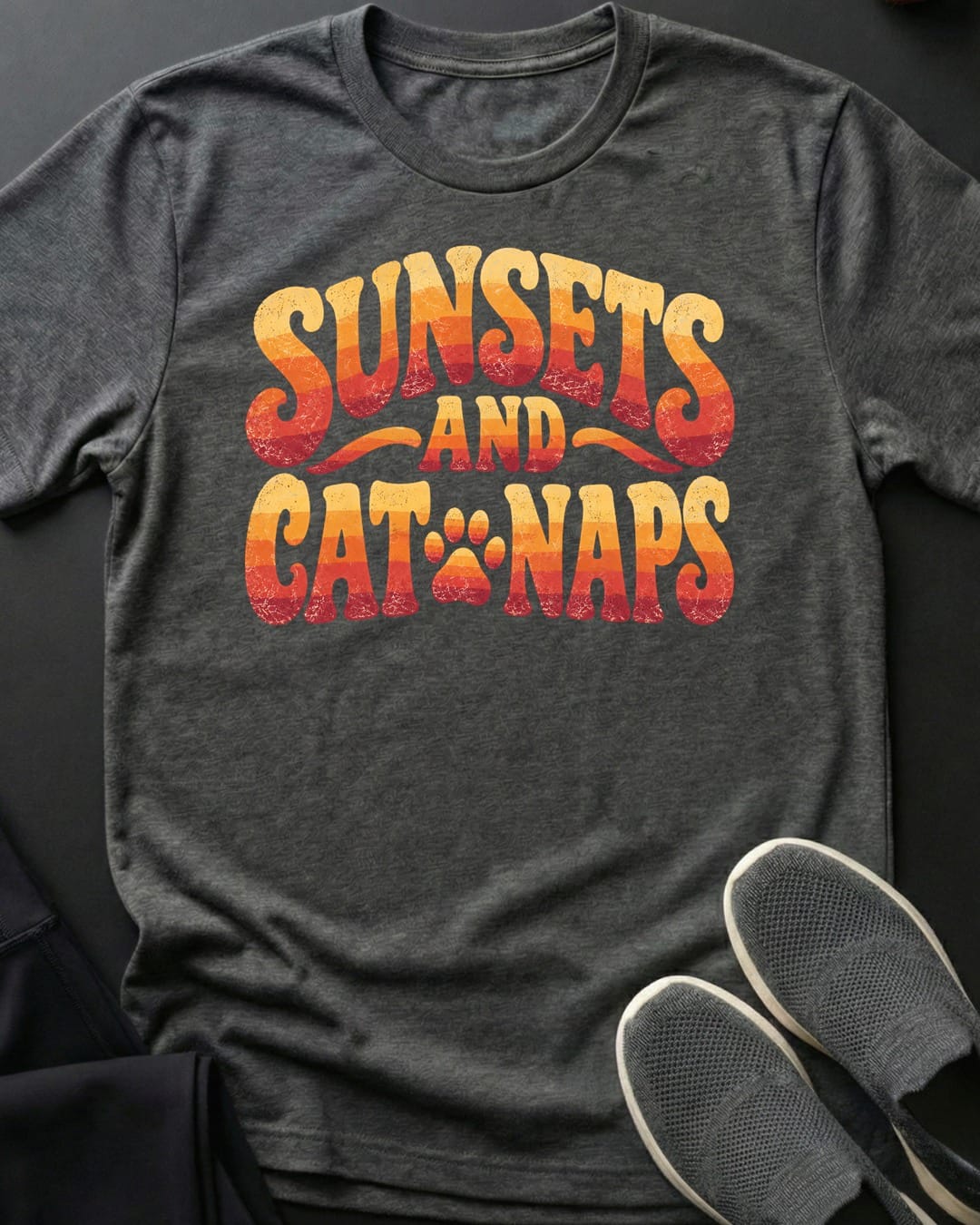 Sunsets And Cat Naps Tee