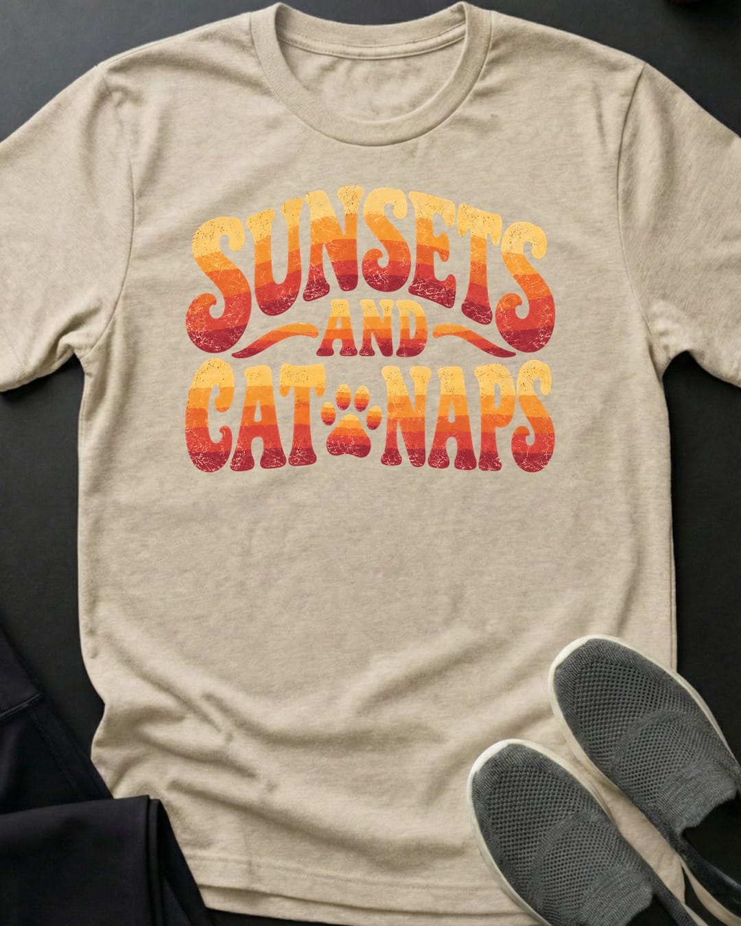 Sunsets And Cat Naps Tee