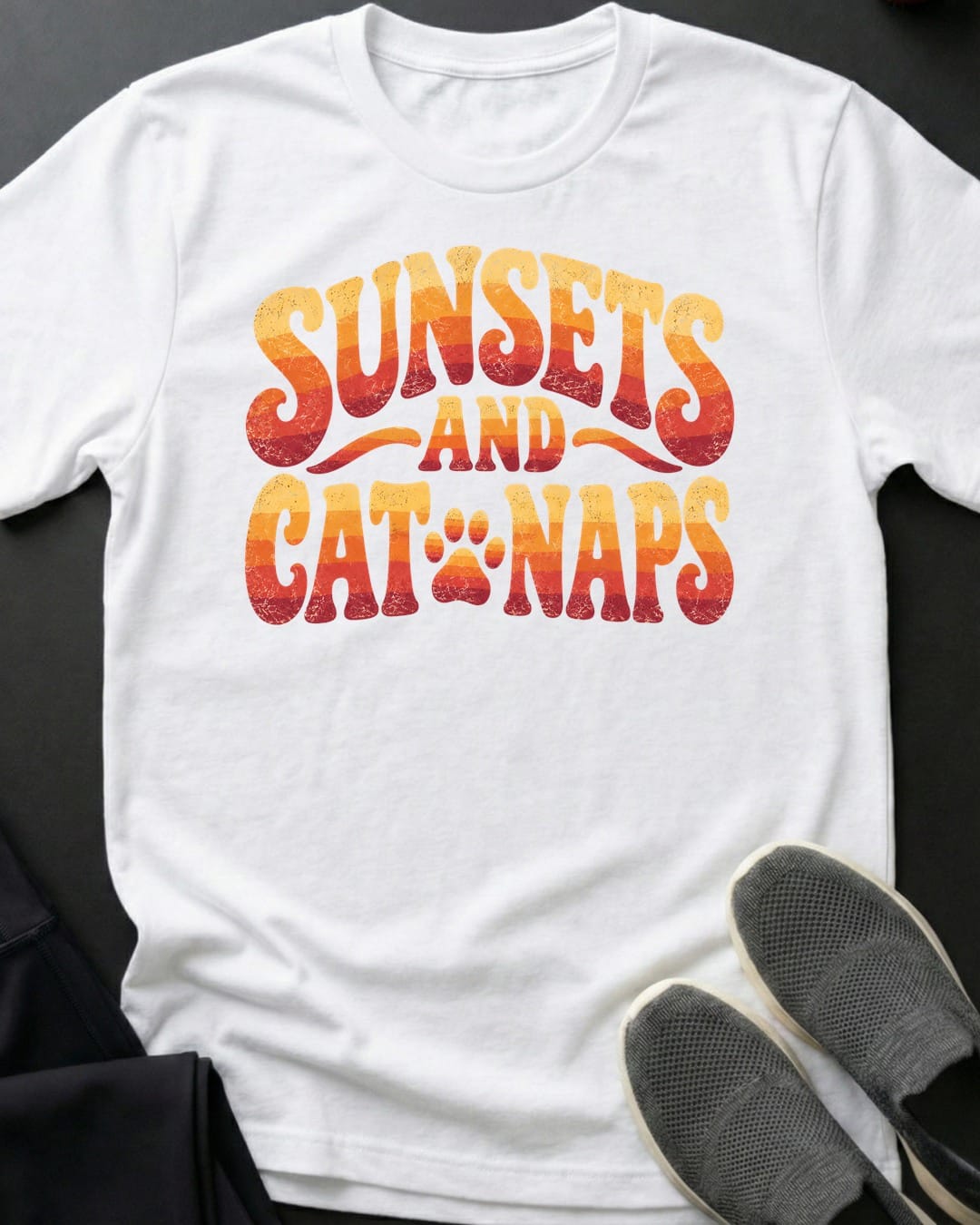 Sunsets And Cat Naps Tee
