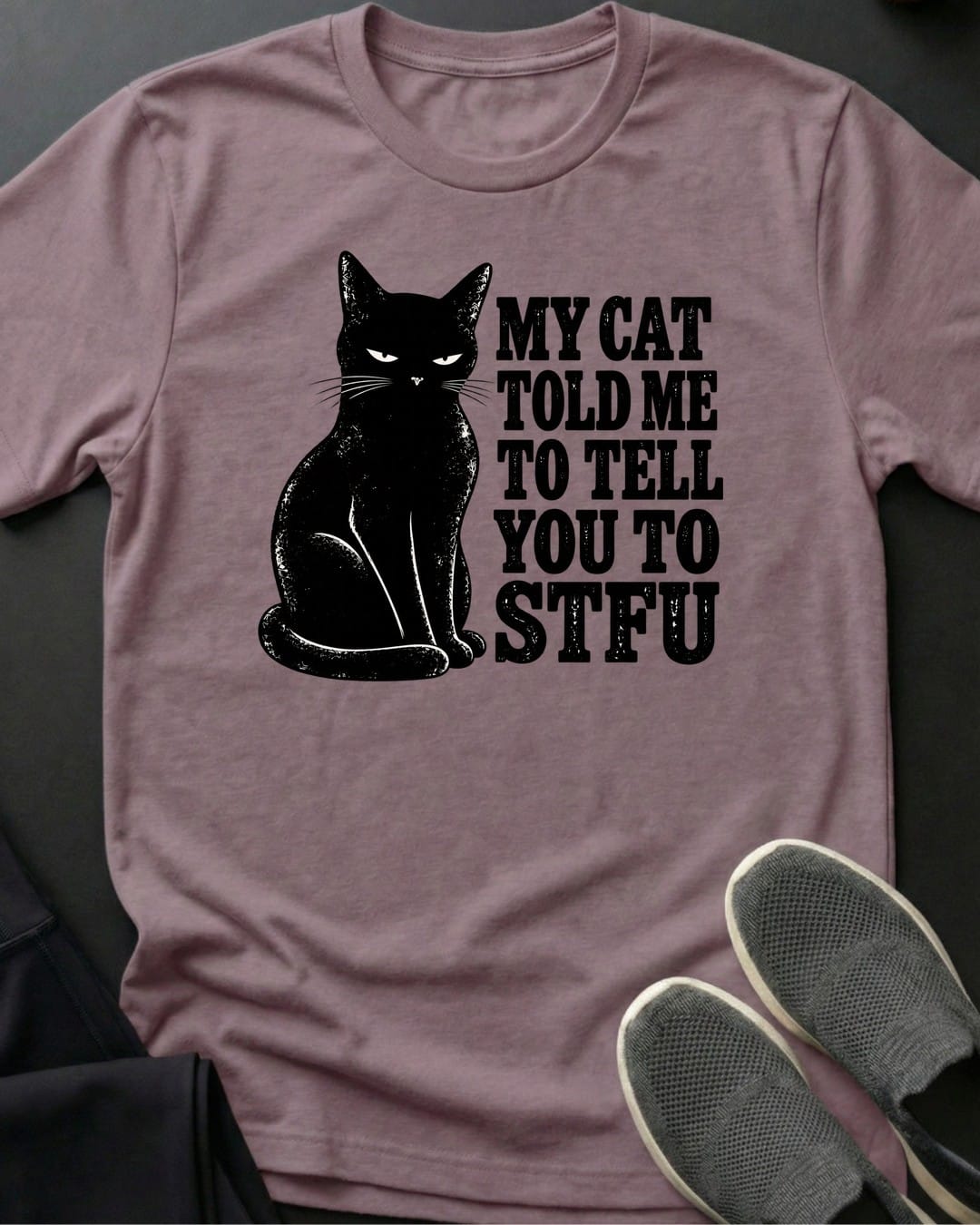 Cat Says STFU Tee in Paragon
