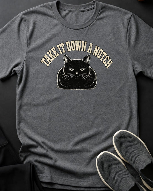 Down A Notch Tee in Graphite Heather