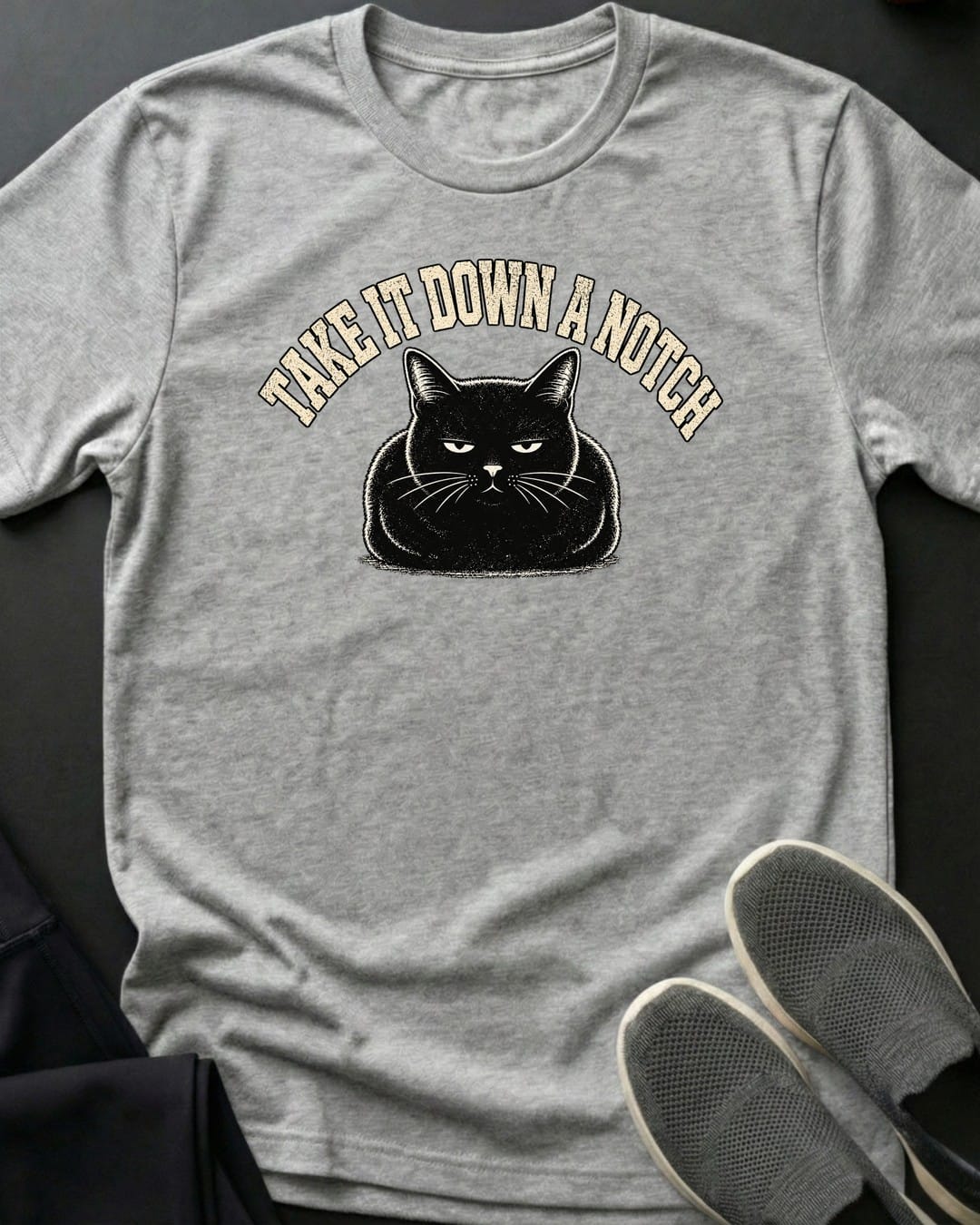 Down A Notch Tee in Sport Grey