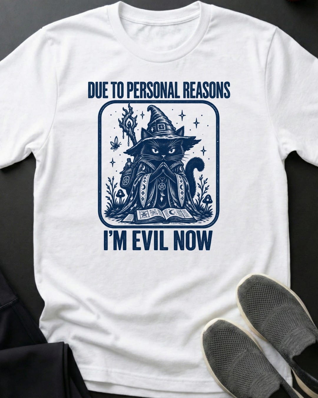 I'm Evil Now Tee in White
