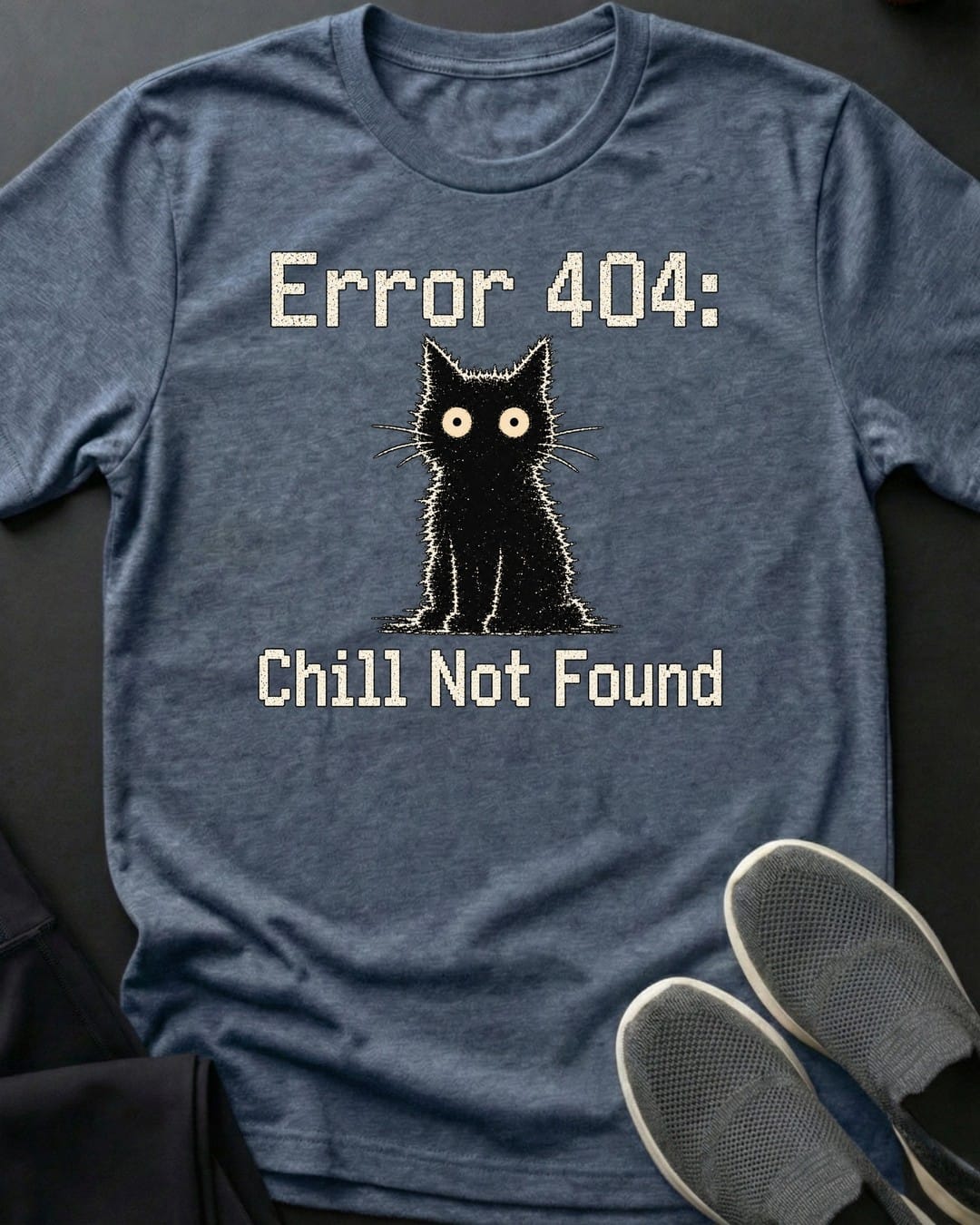 Chill Not Found Tee in Heather Indigo