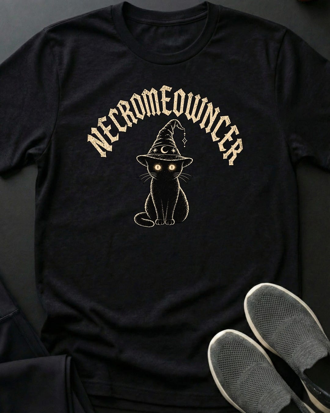 Necromeowncer Tee in Black