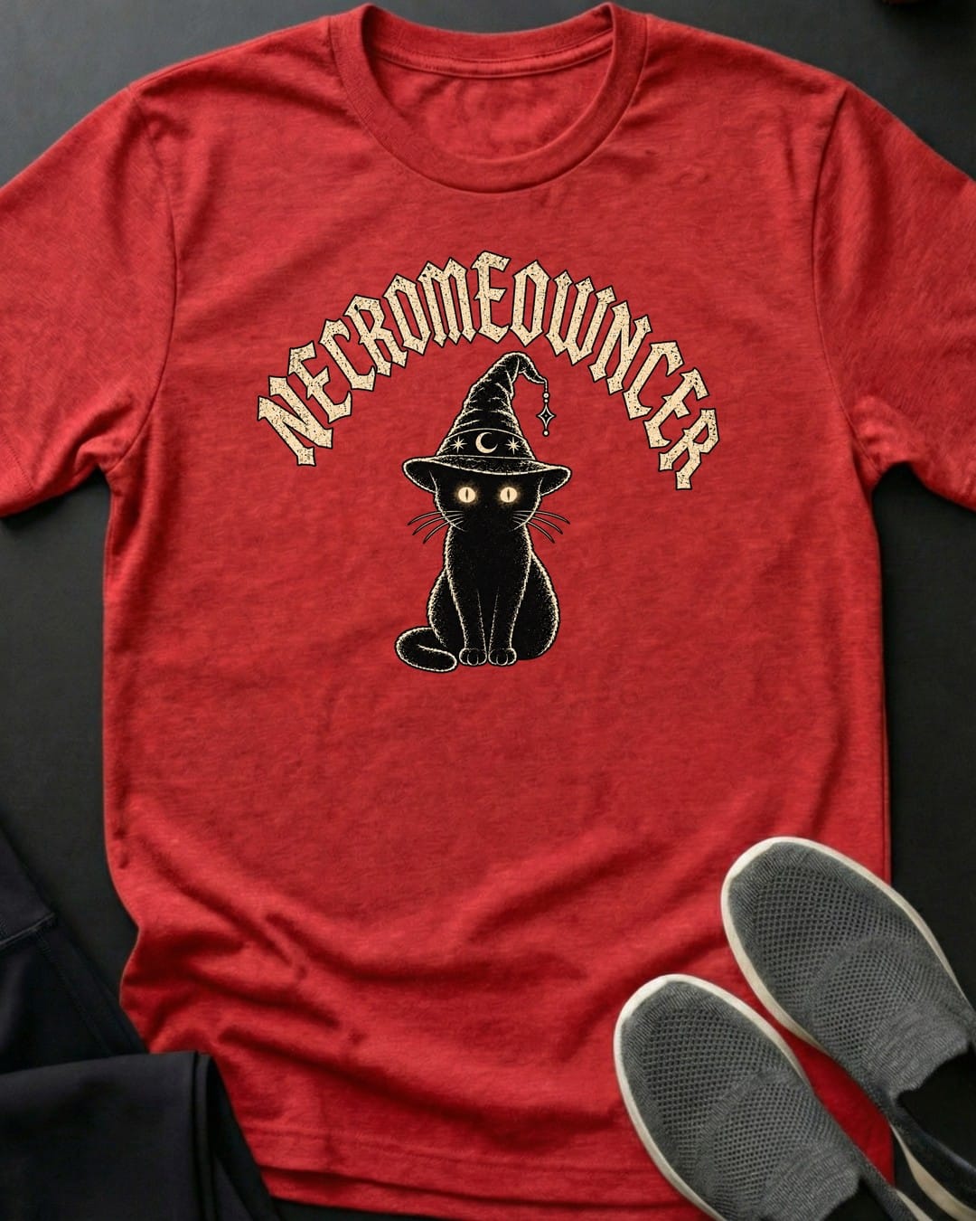 Necromeowncer Tee in Red