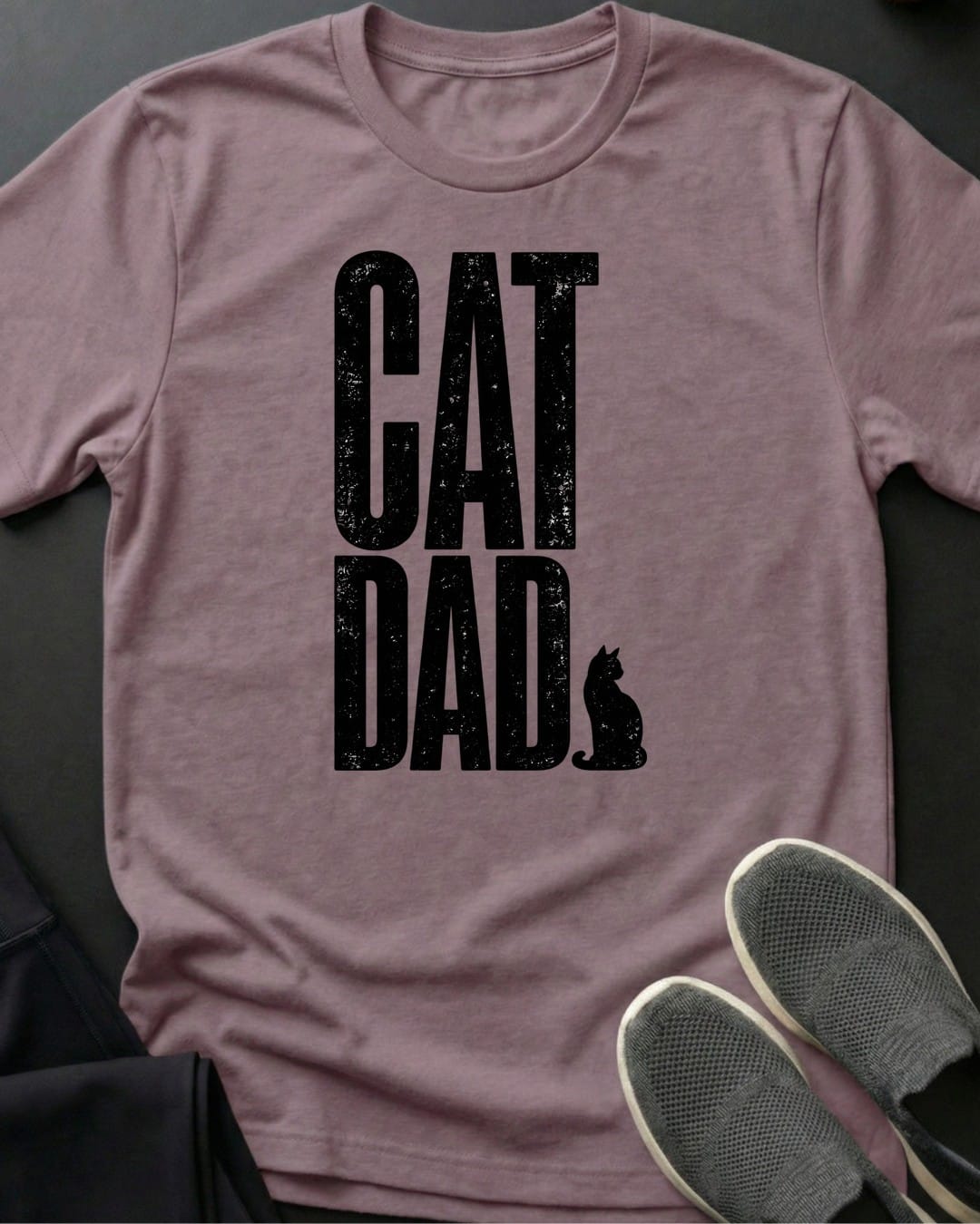 Black Cat Dad Tee in Paragon