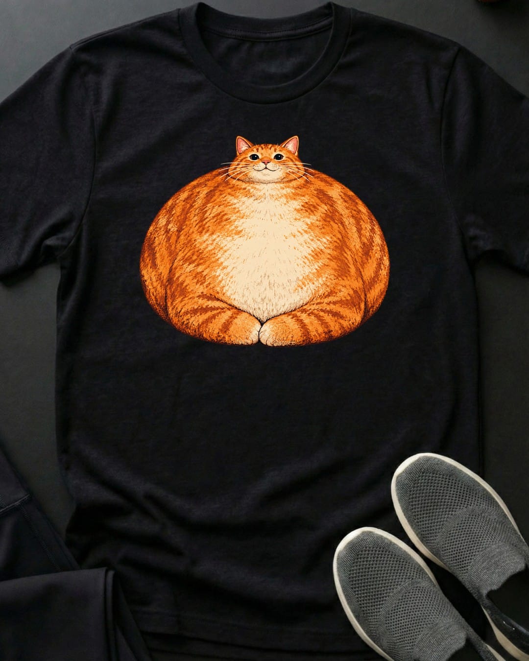 Orange Loaf Tee in Black